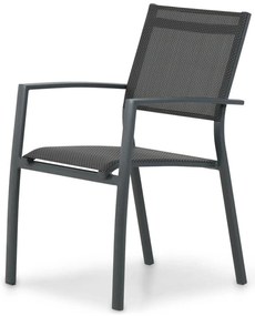 Tuinstoel stapelbaar Aluminium Grijs-antraciet Lifestyle Garden Furniture Sella