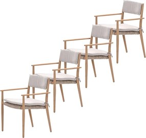 Garden Impressions Lily tuinstoel light teak - 4 stuks