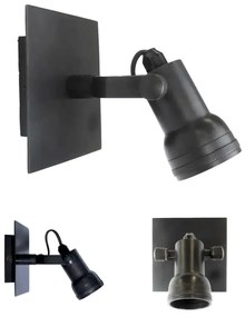 Opbouwspot Indigo Mini Antiek Gun Metal