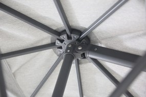 Zweefparasol  3x3.5m S2 Excellent (incl. voet + hoes) Grijs-antraciet Camello Luna