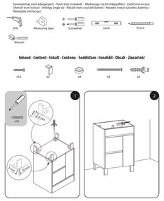 Differnz Sofi onderkast 80cm eiken