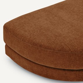 Modulaire voetensteun in chenille fluweel, TIBERIO