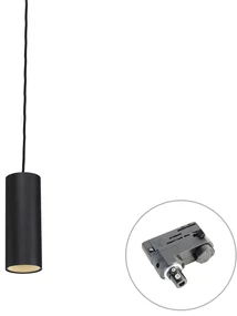 Design hanglamp zwart incl. rail adapter 3-fase - 3-Phase Tubo Modern GU10 cilinder / rond Binnenverlichting Lamp