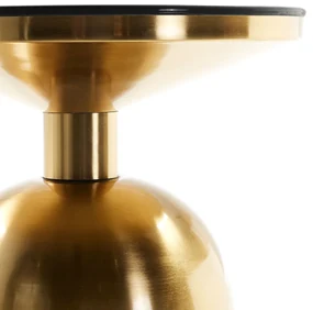 Kave Home Physic Bijzettafel Goud Met Emaille - 36.5 X 37cm.