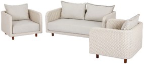 The Outsider Loungeset - Stoel bank - Nayan - Wicker - Off White - The Outsider