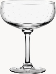 Mondgeblazen kristallen cocktailglazen Stars, 4-delig