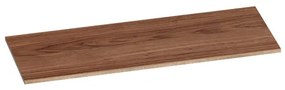 BRAUER natural wood Wastafelblad - 120x46x2cm - zonder kraangat - hout - natural walnut TB-WW120NWA