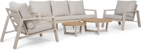 Stoel en Bank Loungeset 5 personen Aluminium Zand/Beige  Lifestyle Garden Furniture Melone