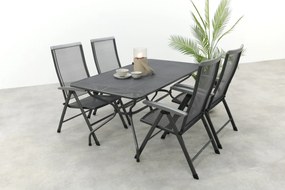 Royal Garden Balero verstelbare tuinset strekmetaal 160x90 cm.