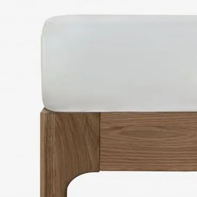 Sampras Satijnen Hoeslaken Met Draaddichtheid 300 Wit & Bed 150cm (150 X 200 X 40 Cm) - Sklum