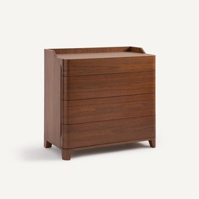 Notenhouten ladekast, JUNIUS, ontwerp Emmanuel Gallina