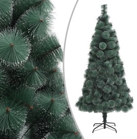 vidaXL Kunstkerstboom met LED's en standaard 210 cm PET groen