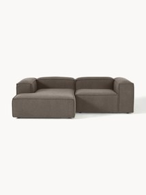 Modulaire hoekbank Lennon (3-zits) van bouclé