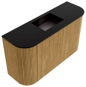 Mondiaz Joya 75cm toiletmeubel ronding links/rechts oak met wastafel faye midden zonder kraangat urban