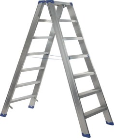 Escalo sparta duo aluminium - Industriële aluminium trapladder dubbel - 2 x 07 treden