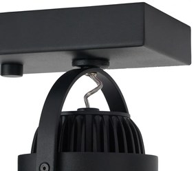 Moderne opbouw spot zwart incl. LED dimbaar 2-lichts - Apollo