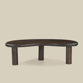 Salontafel Hout Organische Vorm - 120 X 60cm.