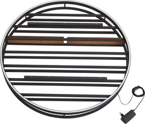 Moderne wandlamp zwart met wijnrek rond incl. LED - Wine Rack
