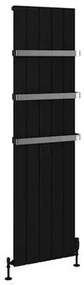 Eastbrook Rosano verticale aluminium radiator 180x47cm Mat zwart 1580 watt