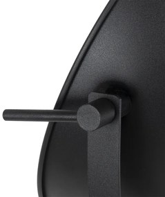 Vloerlamp zwart met goud 35 cm verstelbaar - Magnax