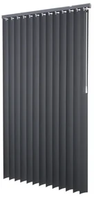 Intensions Lamel 150x260x9cm lamellen 8.9cm PVC met kunststof raamwerk Donkergrijs 1187543