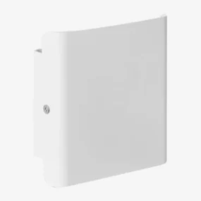 Led Buitenwandlamp In Aluminium En Rvs Nirela Wit - Sklum