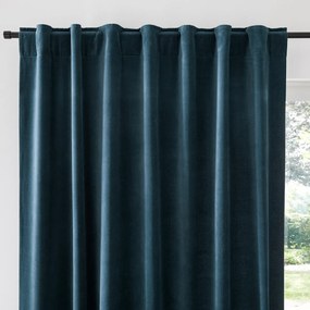 Fluwelen gordijn afgewerkt met verdekte lussen, Velvet