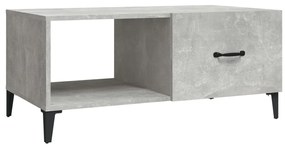 vidaXL Salontafel 90x50x40 cm bewerkt hout betongrijs