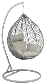 Durango tuin hangstoel met frame Garden Point lichtgrijs