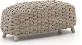 Voetenbank tuin | Manifesto  Pergine | Aluminium/Polywood | Taupe/Bruin | 49.5x110cm | Kees Smit Tuinmeubelen