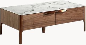 Salontafel Victor met lades en marmerlook tafelblad