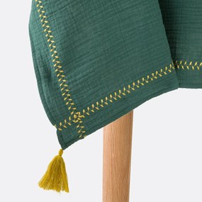 Tafelkleed in tetra, Kumla, geborduurd