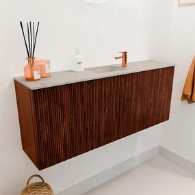 Mondiaz Joya DLux 100cm toiletmeubel ruby met wastafel faye midden 1 kraangat opalo