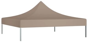 vidaXL Partytentdak 270 g/m² 2x2 m taupe