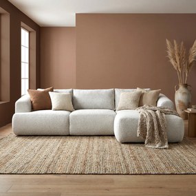 Beige Designbank Hoek Rechts
