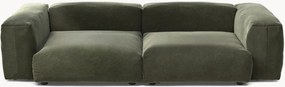 Modulaire fluwelen bank Vetsak (3-zits)