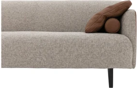 Goossens Excellent Bank Montreal cognac, leer, 2-zits, modern design