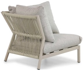 Hoek loungeset 6 personen Aluminium/rope Taupe  Coco Sevilla