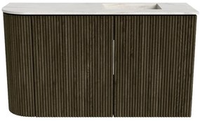 Mondiaz Joya DLux 70cm toiletmeubel ronding links shadow met wastafel faye rechts zonder kraangat ostra