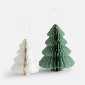 Set van 2 opvouwbare kerstbomen, Caspar