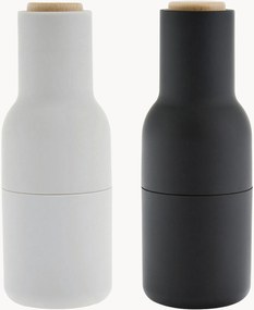 Zout- en peperstrooier Bottle Grinder met beukenhouten deksel, 2-delig