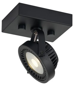 Moderne opbouw spot zwart incl. LED dimbaar - Apollo