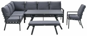 Garden Impressions Senja lounge dining set 5-delig links incl. stoel - mystic grijs