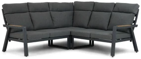 Hoek loungeset 5 personen Aluminium/teak Grijs Lifestyle Garden Furniture Marseille
