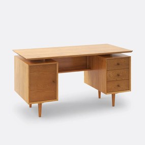 vintage bureau, 2 kisten, Quilda