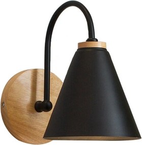 WANDLAMP BOS APP932-1W ZWART
