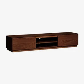 Tv-meubel 180x45 Cm In Mdf Burundi Marrón Nogal Oscuro - Sklum