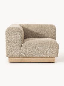 Hoekmodule Natalie van teddy-bouclé