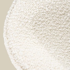 Boucle Eetkamerstoel Ronde Rug Beige