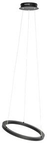 Hanglamp zwart 40cm incl. LED 3-staps dimbaar - Girello